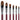 Sable Long Handle Filbert Paint Brush Set with varying sizes of oval natural bristles, suitable for acrylic and oil paint.