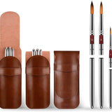 3 Portable Watercolor Travel Brushes with Synthetic Nylon bristles, ideal for professional artists & beginners.