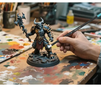 Premium miniature brushes make model painting effortless.