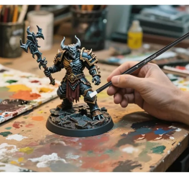 Premium miniature brushes make model painting effortless.