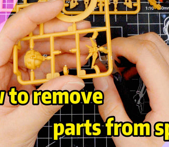 How to remove parts from sprue