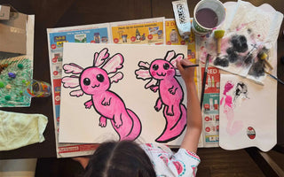 Painting "Alotl" Love: Golden Maple Supports a Father's Day Painting Event