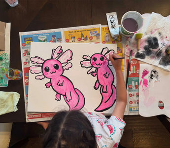 Painting "Alotl" Love: Golden Maple Supports a Father's Day Painting Event