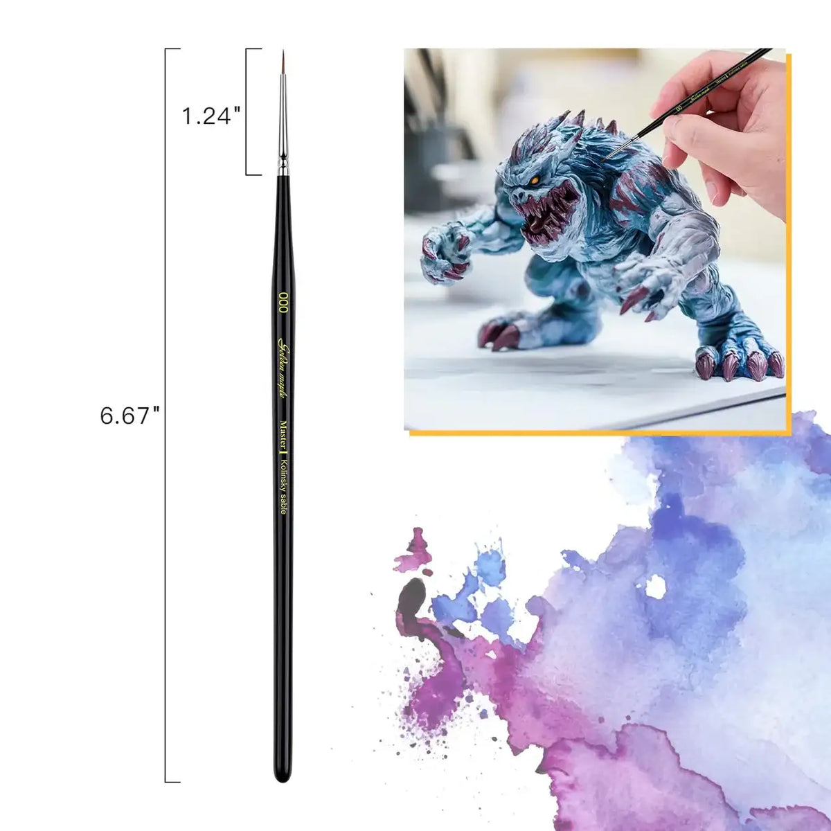 Master Ⅰ 3 0 2 0 0 1 2 Kolinsky Sable Miniature Detail Brushes