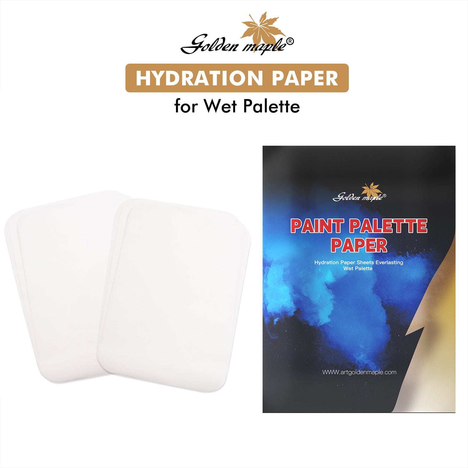 50 Hydration Paper Sheets Wet Palette
