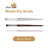 #8 miniature dry brush