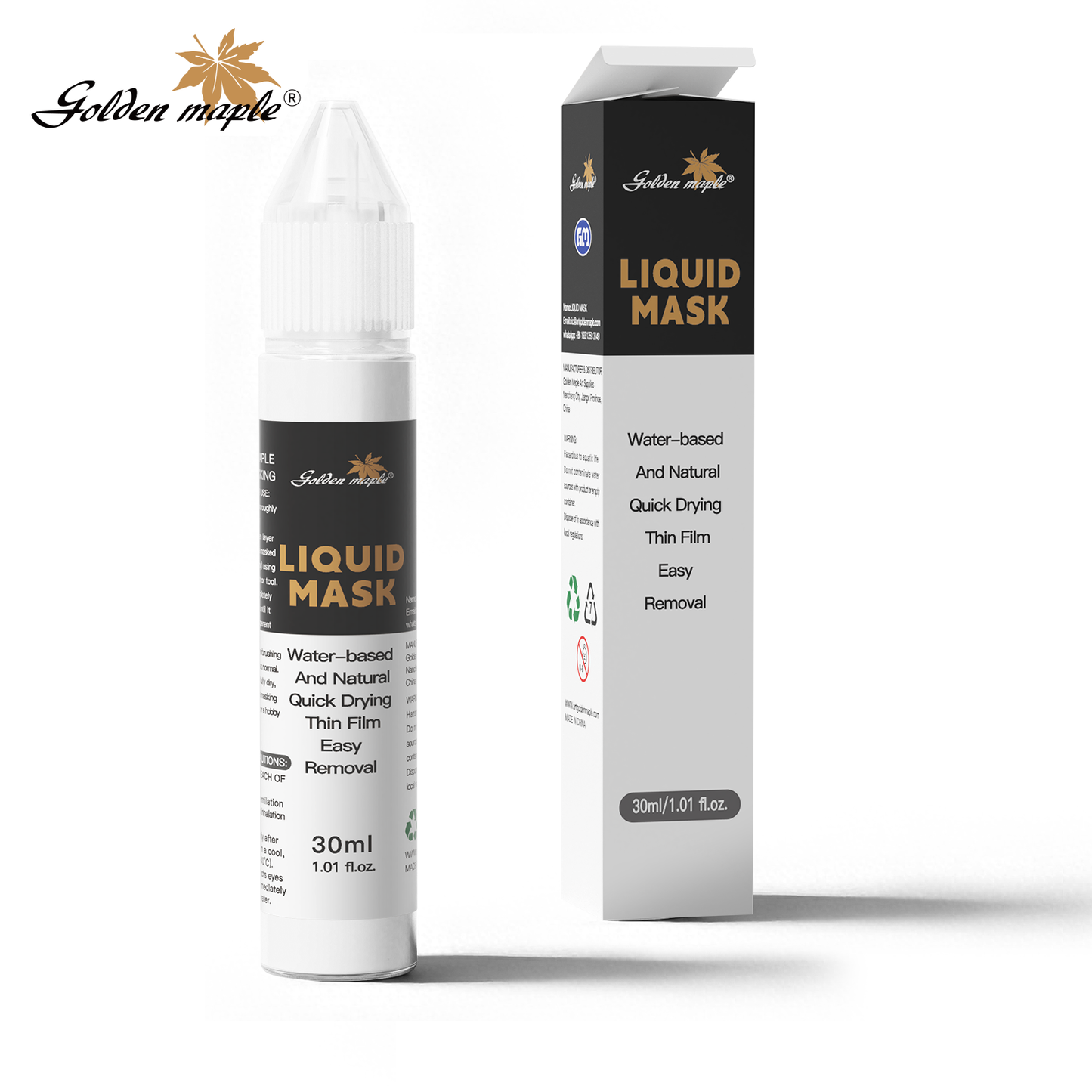 Golden Maple  Masking Fluid - 30ml / 1.1 fl Oz Liquid Masking Fluid，Liquid
