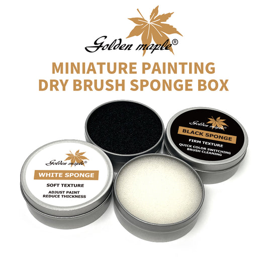 Golden Maple Dry Brush Sponge Box