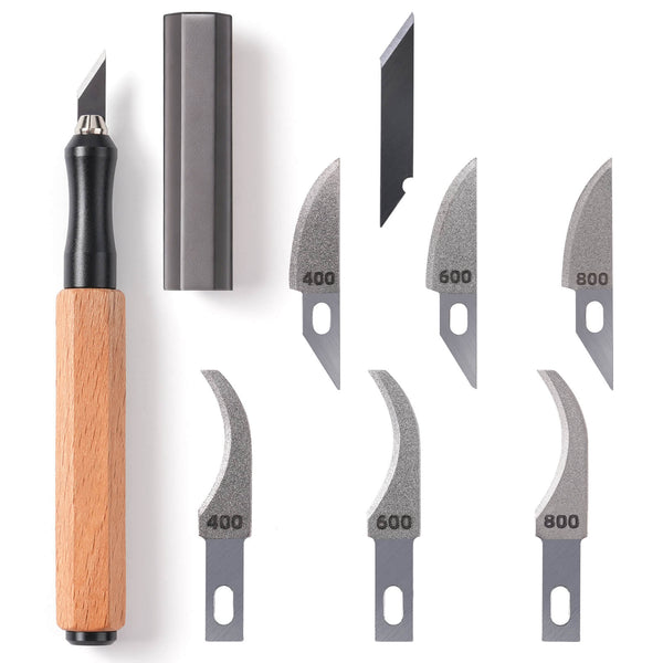 Precision Craft Knife Set - Includes 6 Replacement Blades for Miniature & Model Making