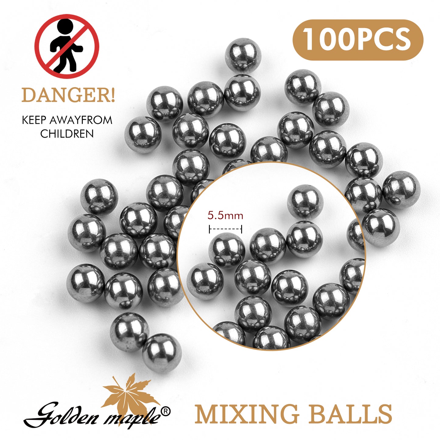 Stainless Steel Mixing Balls for for Paint Bottles – Essential for Miniature Painting & Crafts