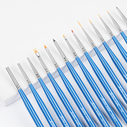 13 PCS Extra Fine Detail Miniature Paint Brush Set