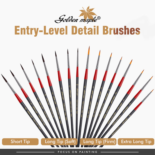 Golden Maple Entry-Level Detail Brushes