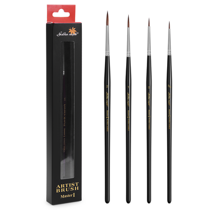 Golden Maple Master Ⅰ: Kolinsky Sable Miniature Detail Brushes
