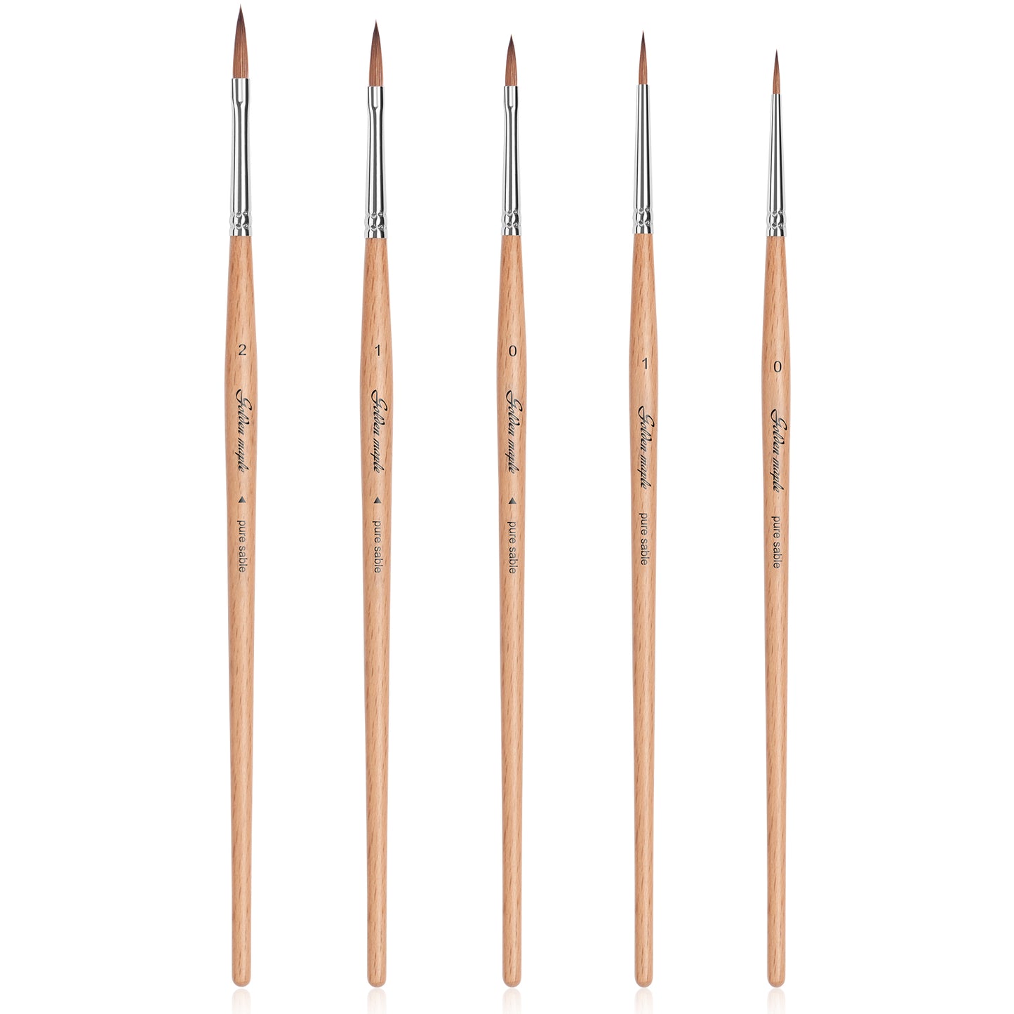 Golden Maple Kolinsky Sable Set Brushes for Miniature Painting Modeling Pieces Fine Detail Paint Brush Miniature Painting Kit Mini Paints Acrylic for Warhammer