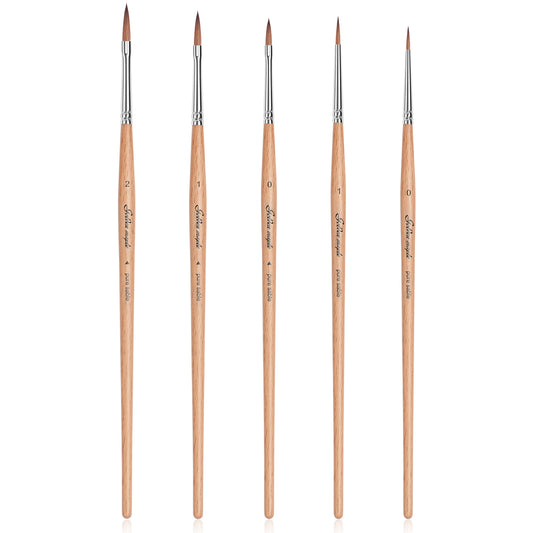 Golden Maple Kolinsky Sable Set Brushes for Miniature Painting Modeling Pieces Fine Detail Paint Brush Miniature Painting Kit Mini Paints Acrylic for Warhammer