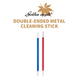 Golden Maple double-ended metal cleaning stick, available in red and blue, for precision model cleaning.