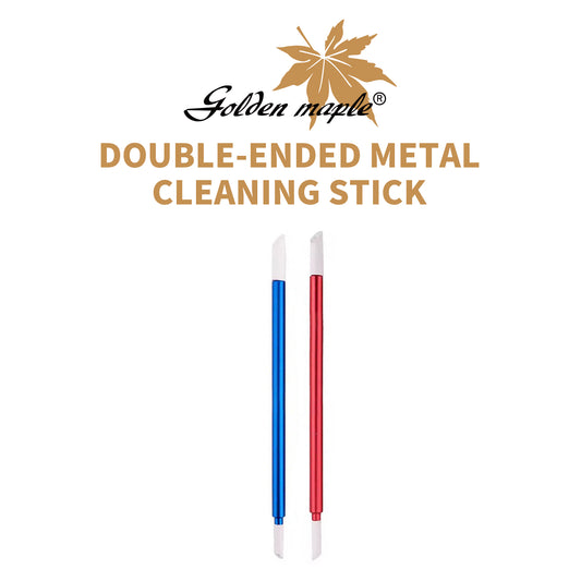 Golden Maple Model Tools Model Aging/Line Seepage Double-Headed Metal Wiping Rod + Sponge Head Red/Blue  for Pigment Cleaning Model Wiper for Accurate Detailing