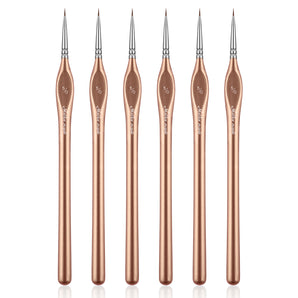 Golden Maple 6pcs Extra Fine Detail Miniature Paint Brush Set for fine art painting.