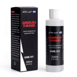 Airbrush Thinner 200ml bottle for thinning model air and liquid acrylic paints, ASTM D4236 certified.
