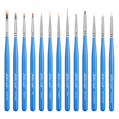13 PCS Extra Fine Detail Miniature Paint Brush Set