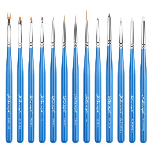 13 PCS Extra Fine Detail Miniature Paint Brush Set