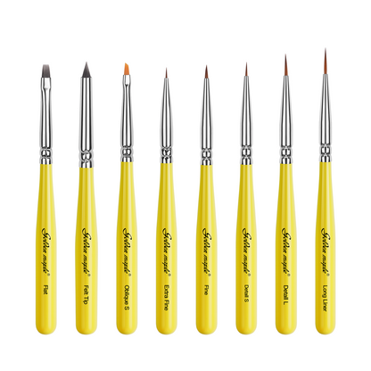 8PCS Extra Fine Detail Miniature Paint Brush Set