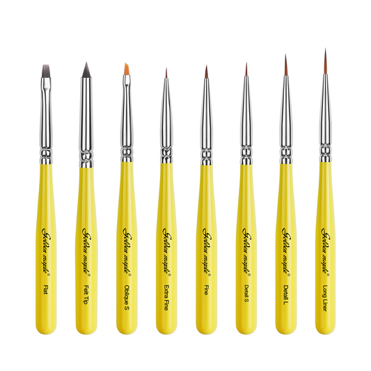 8PCS Extra Fine Detail Miniature Paint Brush Set