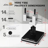 Dimensions and Components of the Mini Precision Micro Vice