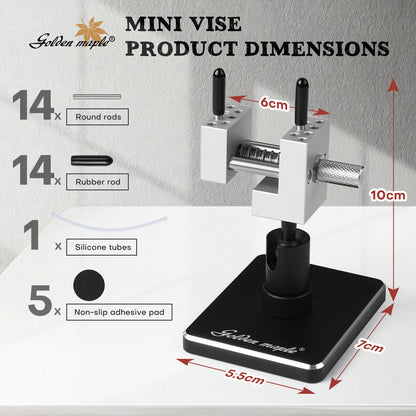Golden Maple Mini Precision Miniature Vise Vise 360° Swivel
