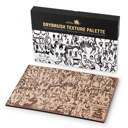 Goldenmaple  Drybrush Texture Palette Perfect for Warhammer, Tabletop Gaming Miniatures
