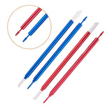 2 pairs of double-ended cleaning sticks in blue and red, showing different tip sizes for detailed model work.