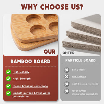 Made from bamboo, the brush and paint organizer features high density and strength, making it more durable.