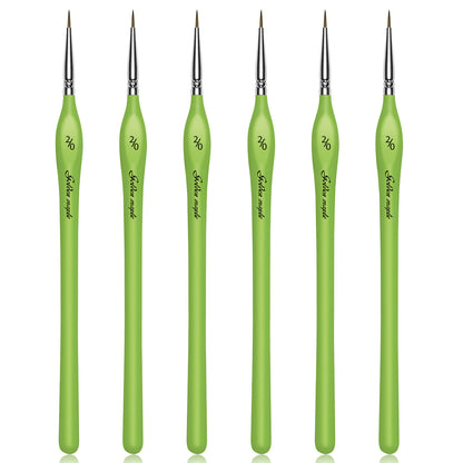 Golden Maple 6PCS Ergonomic Triangle Handle Detail Brush Set-2/0