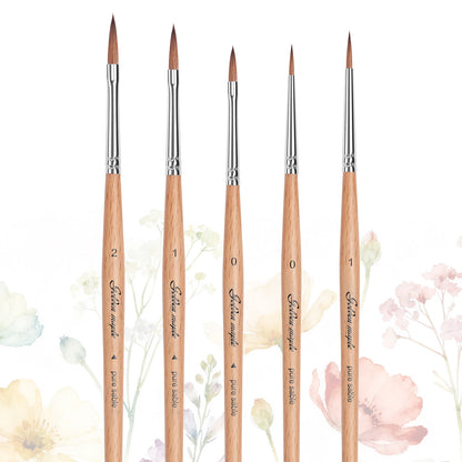 Golden Maple Kolinsky Sable Set Brushes for Miniature Painting Modeling Pieces Fine Detail Paint Brush Miniature Painting Kit Mini Paints Acrylic for Warhammer