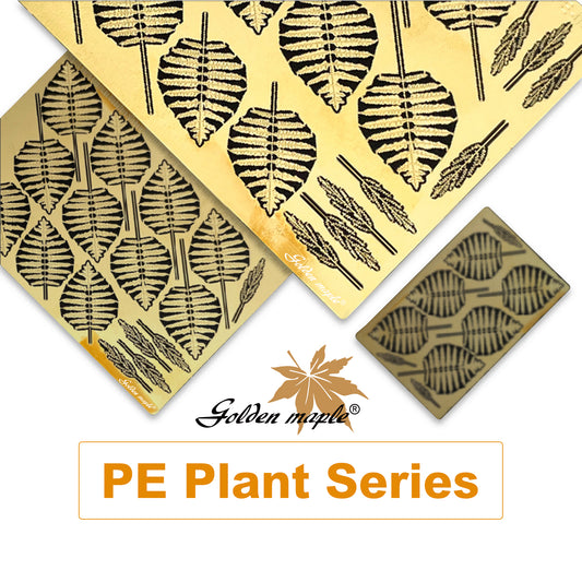 Golden Maple 1/48/35/24 North American Ball Fern PE Etched Sheet fern - North America/East Asia - temperate/boreal