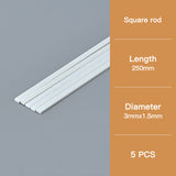 Rectangular Model Rod: 3×1.5mm Section, 250mm Length – Model Building Material​.