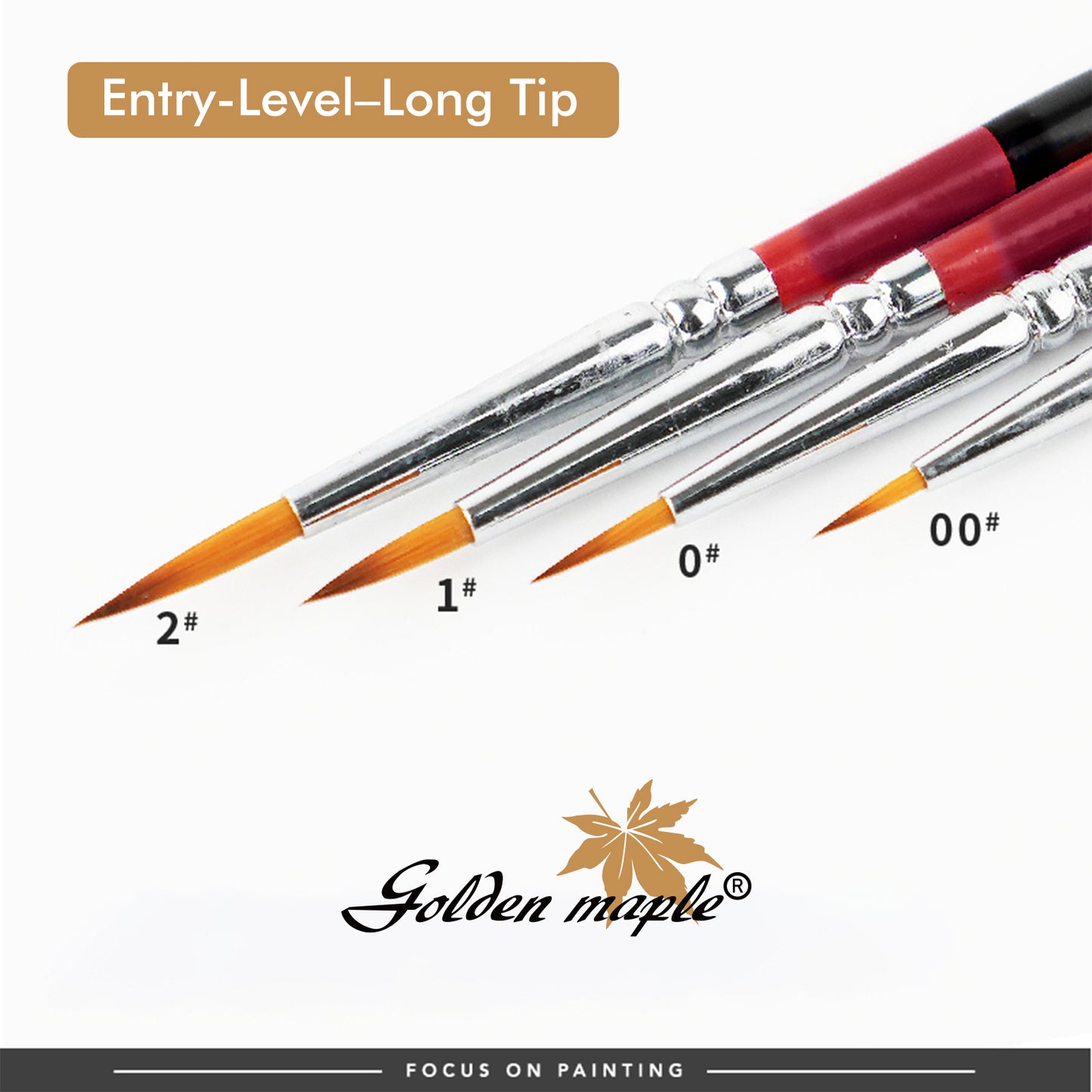 Golden Maple Entry-Level Detail Brushes