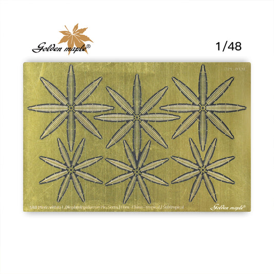 Golden Maple 1/48/35/24 Centipede Grass PE Etched Sheet Fern