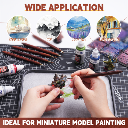 Golden Maple 6PCS Kolinsky Detail Brush Set