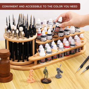 2 in 1 Paints & Brushes Organizer