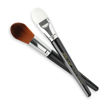 Professional soft round and firm flat nylon bristle large brushes for cleaning miniatures and models.