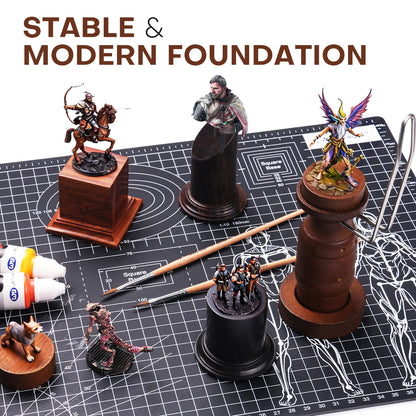 Golden maple Display Plinths for Miniatures