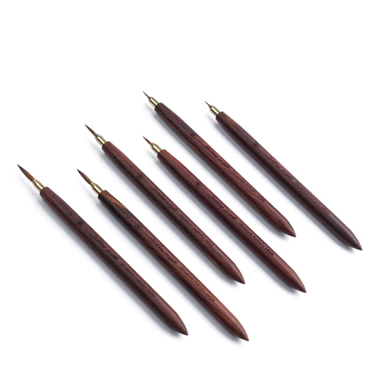 Golden Maple 6PCS Kolinsky Detail Brush Set