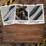 Nylon Miniature Paint Brush with ergonomic triangular wooden handle, nickel-plated brass ferrule for intricate details.