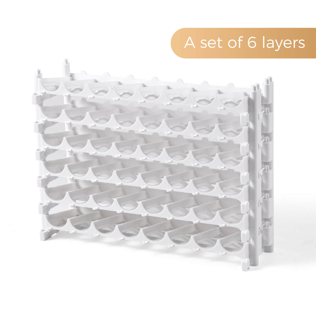 6 Tier 48 Hole Acrylic Paint Organizer Rack