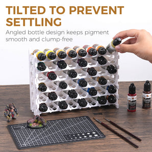 6-Tier 48-Hole Acrylic Paint Organizer Rack