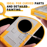 Use masking tape to prevent paint contamination when detailing the coating.
