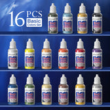 Display GoldenMaple 16 x 20ml Basic Colors Miniature Painting Kit.