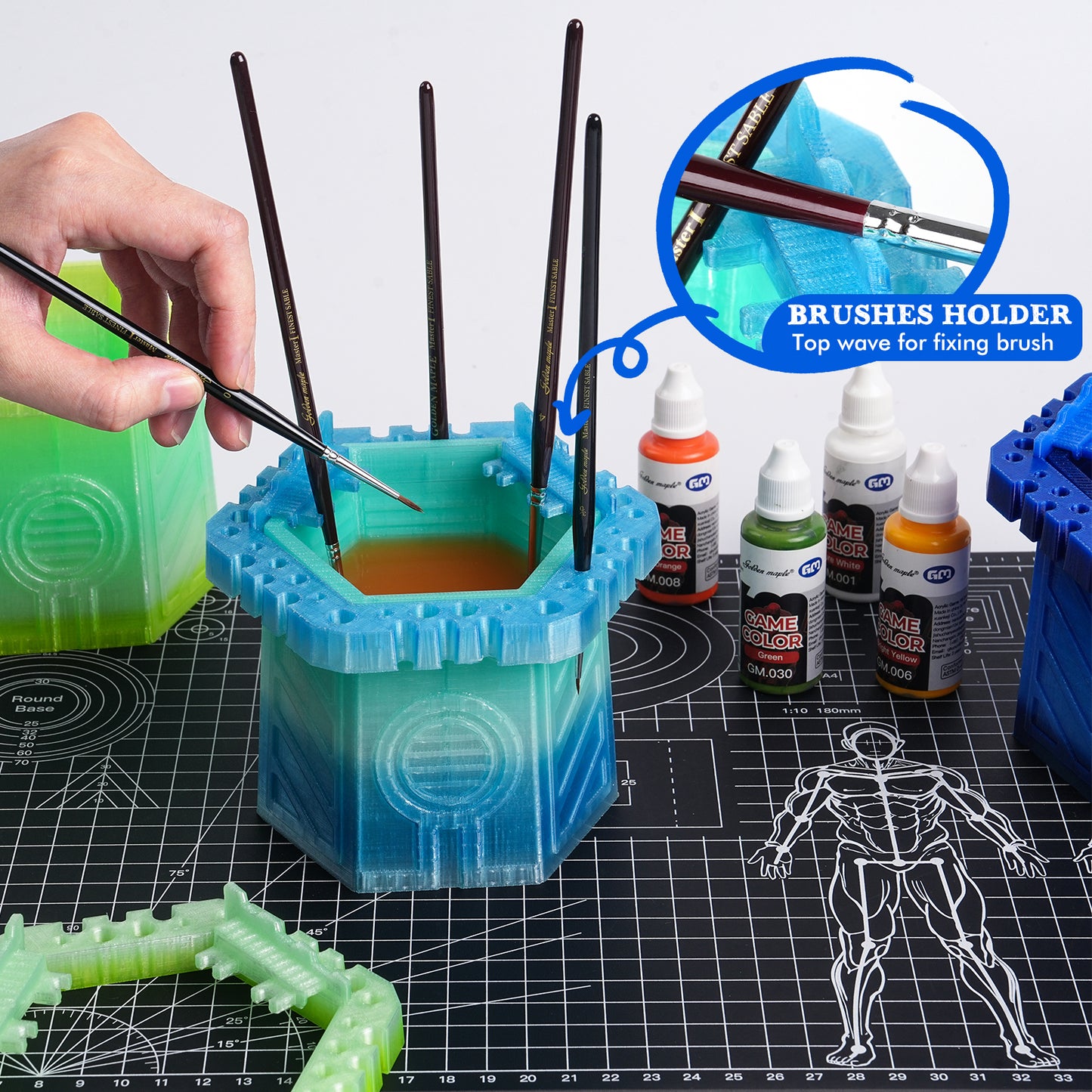 Plastic Brush Cup - Miniature Painting