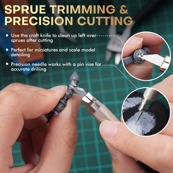 Use a craft knife to trim the sprue.